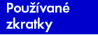 Používané zkratky - Zkratkovník